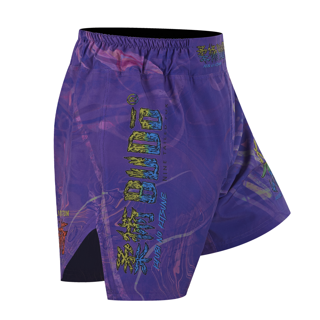 Hardcore Training Budo Fight Shorts Fighting Pants Men Boxing MMA Fighting BJJ Wrestling Fitness Muay Thai Kickboxing No GI Spruce